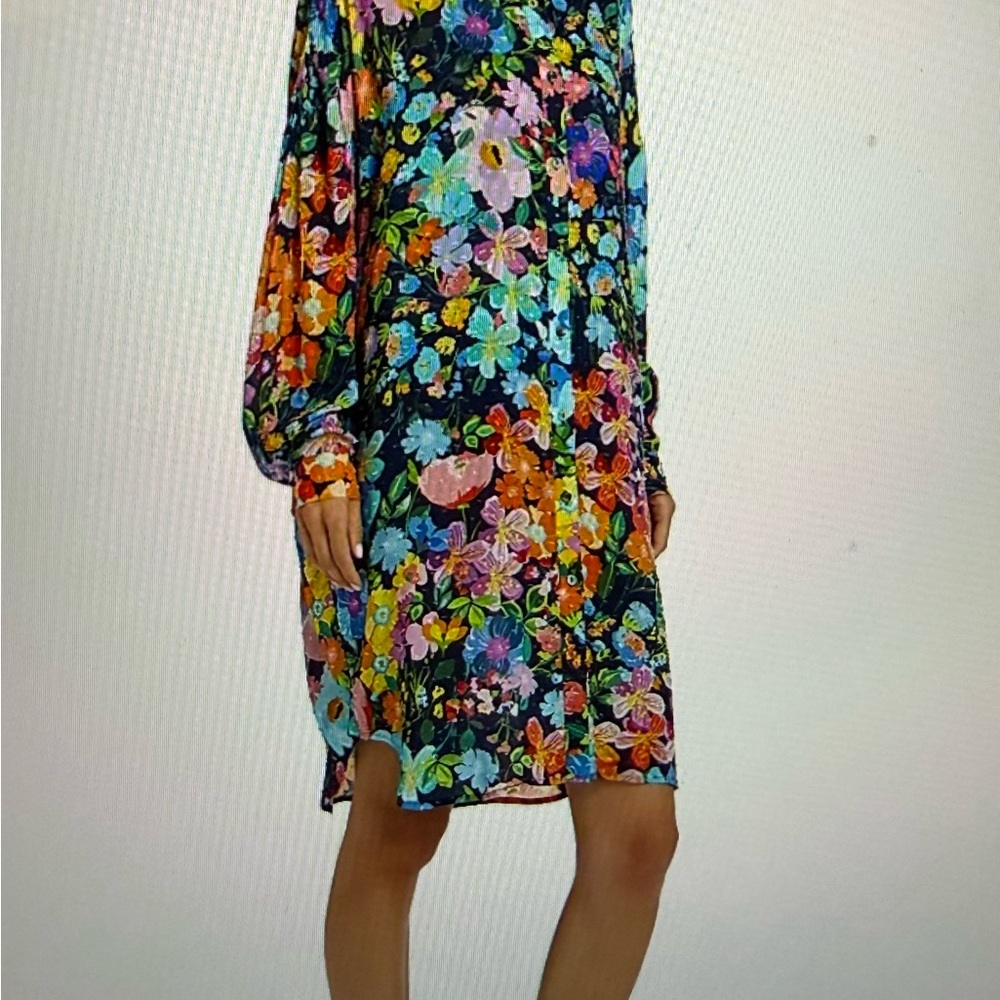 Johnny Was Long Shirt Dress- Wild Bloom- SM - Picture 4 of 7